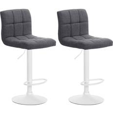 CLP Calma Light Grey/Matt White Taburete de bar 114cm 2pcs