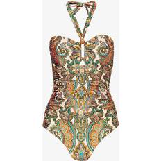 M - Multifargete Badedrakter Zimmermann Paisley Halterneck Swimsuit multi