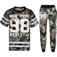 A2Z Kids Kid's New York Brooklyn 98 Athlectic Print Set - Black/Grey