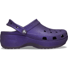 Crocs Lila Skor Crocs Classic Platform Glitter Clog - Dark Iris