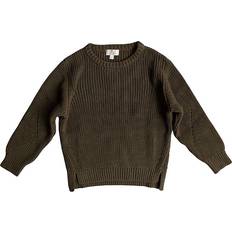 18-24M Knitted Sweaters Children's Clothing The Simple Folk Unisex Essential Sweater Baby Olive 18-24 months