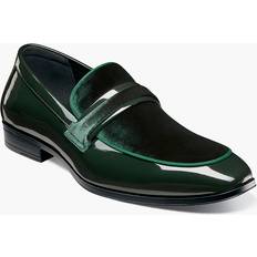 Green - Men Loafers Stacy Adams Shoes Spratley Moc Toe Saddle Slip On Green 11.5 M