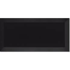 Hill Ceramic Kakel Metro Fasat Svart Blank 10x20 cm