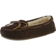 Minnetonka Women's Cally Faux Fur Chocolate Slipper