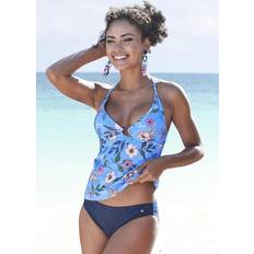 Multifärgade Tankinis s.Oliver Tankini-Top 'Maya' mehrfarbig Gr. Cup A/B. Mit Zierring. Ohne Bügel