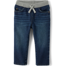 9-12M Pants Children's Clothing The Children's Place Toddler Pull On Straight Jeans - Dark Wash (3047351_33D6)