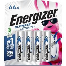 Energizer AA Lithium Batteries, Double A Battery Ultimate Lithium 4 Count