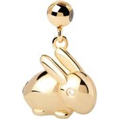 Women - Yellow Charms & Pendants Pdpaola Gold Plated Rabbit Charm gold/silver