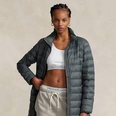 Polo Ralph Lauren Coats Polo Ralph Lauren Packable Water-Repellent Quilted Coat in Charcoal Grey