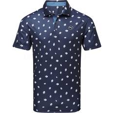 Puma Love Birdies Golf Polo Shirt Deep Navy/White Glow 626994-01