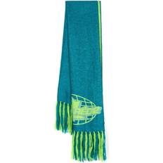 DSquared2 Scarfs DSquared2 intarsia-knit fringe edge scarf men Mohair/Polyamide/Modal/Acrylic One Green