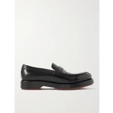 Zegna Loafers Zegna Udine Leather Penny Loafers Men Black