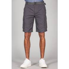 Tokyo Laundry Cotton Ripstop Cargo Shorts Grey