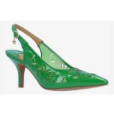 Shoes Wide Width Women's Vanani Pump by J. Renee in Patent Green Size W