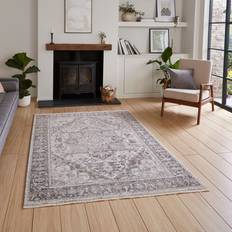 Think Rugs Vintage 35018 Traditional Grey