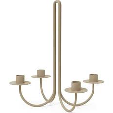 Beige Bougeoirs Ferm Living Sway Candelabra Cashmere Bougeoir 30.2cm