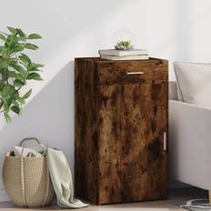 Ek - Gråa Sideboards vidaXL Skänk Rökfärgad EK 50 x 42,5 x 93 cm Konstruerat Trä Sideboard