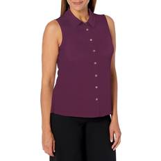 Tommy Hilfiger Blouses Tommy Hilfiger Women's Sleeveless Ruffle Blouse, Winetasting