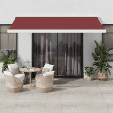 Patio Awnings on sale vidaXL Automatic Retractable Awning Burgundy