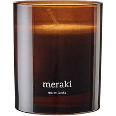 Brun Duftlys Meraki Dark Wood Scented Candle 200 g Duftlys