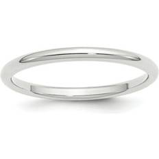 Unisex - White Gold Rings Quality Gold by: UnbeatableSale, WCF020-4 14K 2mm White Standard Comfort Fit Band