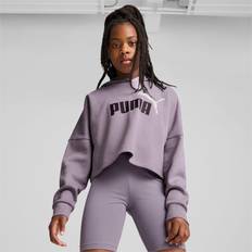 Puma Felpe Puma Felpa Corta Con Cappuccio E Logo Essentials Pale Plum Purple