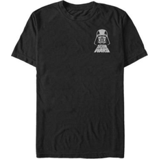 Clothing Fifth Sun Star Wars Men's Darth Vader Helmet Left Chest Logo Short Sleeve T-Shirt Black