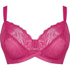 Pink - Women Bras Curvy Kate Lace Daze Balcony Bra - Lipstick Pink