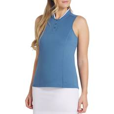 Puma Women Tank Tops Puma Women's Range Pique Top, Medium, Blue Horizon