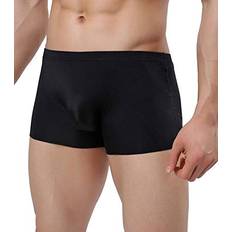 Men - Transparent Underwear Liangzhou Men's Traceless Underwear Ice Silk Boxer Brief sexy see-through transparent briefs Black