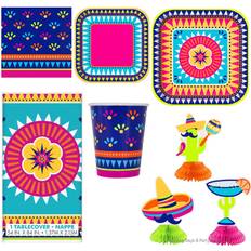 Festartikler Unique Party Papkrus Boho Fiesta 8-pak