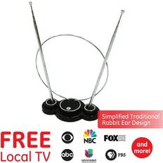 TV Antennas General Electric Traditional Rabbit Ears Indoor