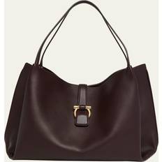 Rouge Sacs de courses Ferragamo Medium Calf Leather Tote Bag OXBLOOD