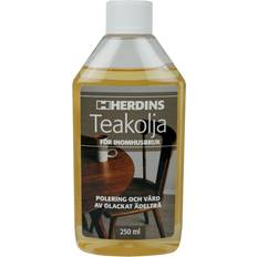 Inomhusfärger - Oljor Målarfärg Herdins Teak Träolja Transparent 0.25L