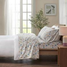 Sleep Philosophy True North Novelty Flannel Bed Sheet Brown