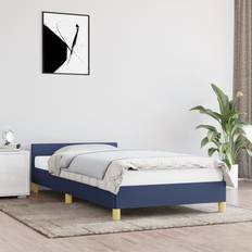 Letti e Materassi Homie Giroletto Con Testiera Blu 160x200 cm In Tessuto
