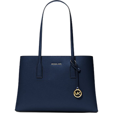 Michael Kors Sacs de courses Michael Kors Ruthie Medium Pebbled Leather Tote Bag - Navy