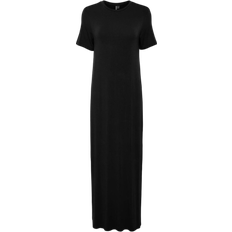 Dam - Enfärgade - Midiklänningar - Viskos Pieces Sofia Maxi Dress - Black