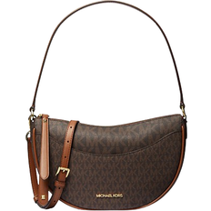 Bags Michael Kors Dover Medium Signature Logo Crossbody Bag - Brown