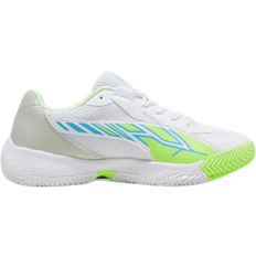 Puma 44 Schlägersportschuhe Puma Nova Court W - White/Luminous Blue/Fizzy Apple/Shadow Gray