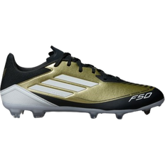 51 ½ - Unisex Fußballschuhe Adidas F50 Messi League FG - Gold Metallic/Cloud White/Core Black