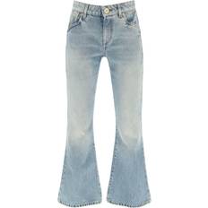 Balmain Dam Jeans Balmain Blå Relaxed Fit Flare Jeans - Blue
