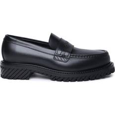 Loafers Off-White 'Military' Black Leather Loafers