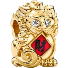 Pandora Chinese Fortune Pixiu Charm - Gold/Red/Black/Transparent