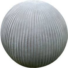 wilko Vertical Ribbed Light Grey Ball 22.5cm