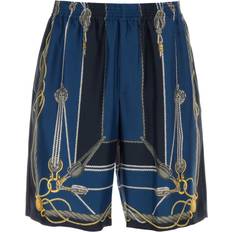 Versace Shorts Versace Printed Silk Bermuda Shorts