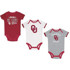 Champion Bodysuits Children's Clothing Champion Newborn & Infant Crimson/Heather Gray/White Oklahoma Sooners Three-Pack Bodysuit Set