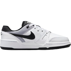 Grau Kinderschuhe Nike Full Force Low GS - White/Pewter/Black/Black