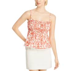 Aqua T-shirts & Tank Tops Aqua Printed Sleeveless Top 100% Exclusive Coral/White