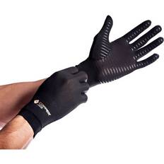 Health Copper Joe Copper-Infused Full-Finger Compression Arthritis Gloves 1-Pair Medium Black Medium